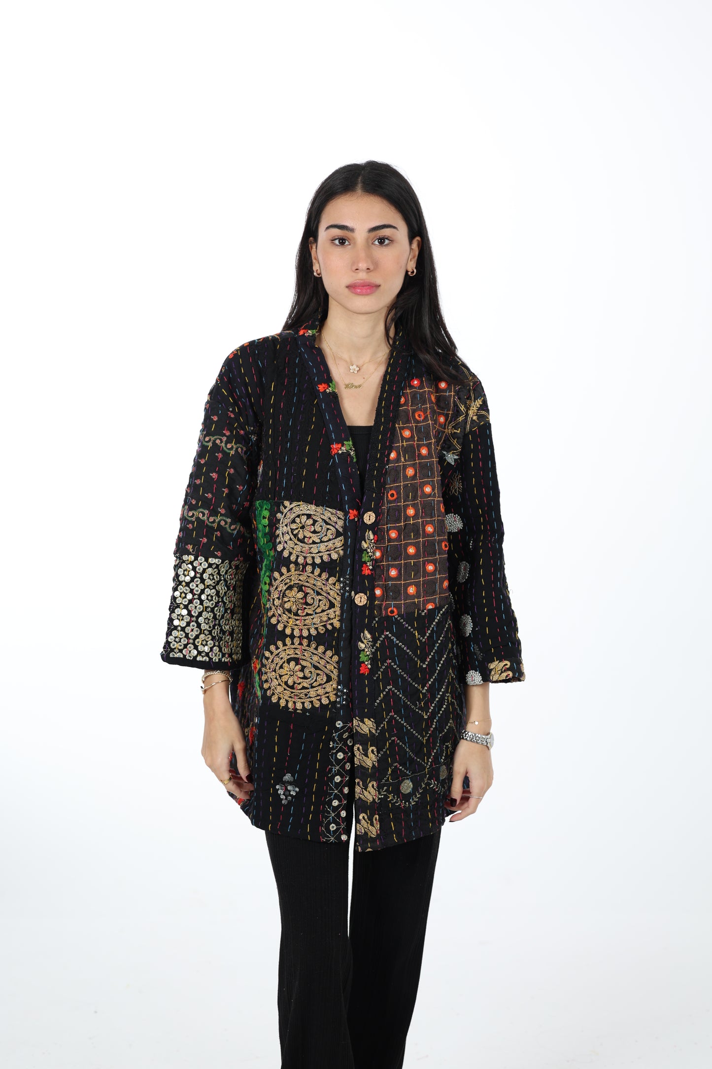 Lahore Embroidered Kimono